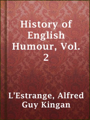 cover image of History of English Humour, Vol. 2